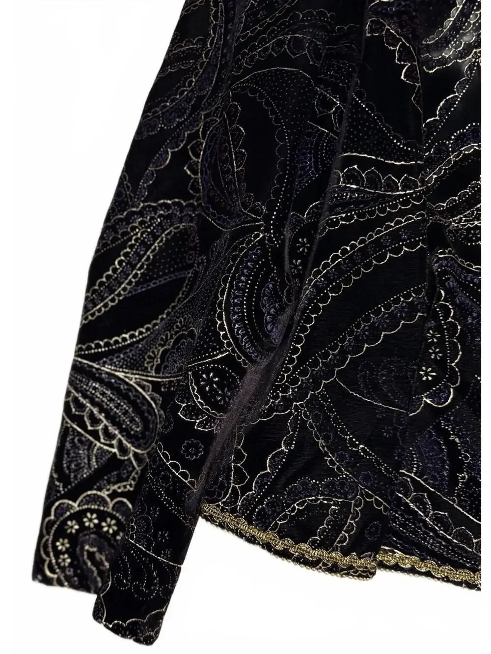 VTG Nah Nah Collections By Jonathan Tait Jacket Size 14 Plum Velvet Gold Lined